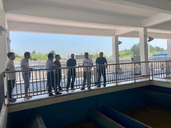 市住建局領(lǐng)導(dǎo)調(diào)研五水廠生產(chǎn)、建設(shè)情況