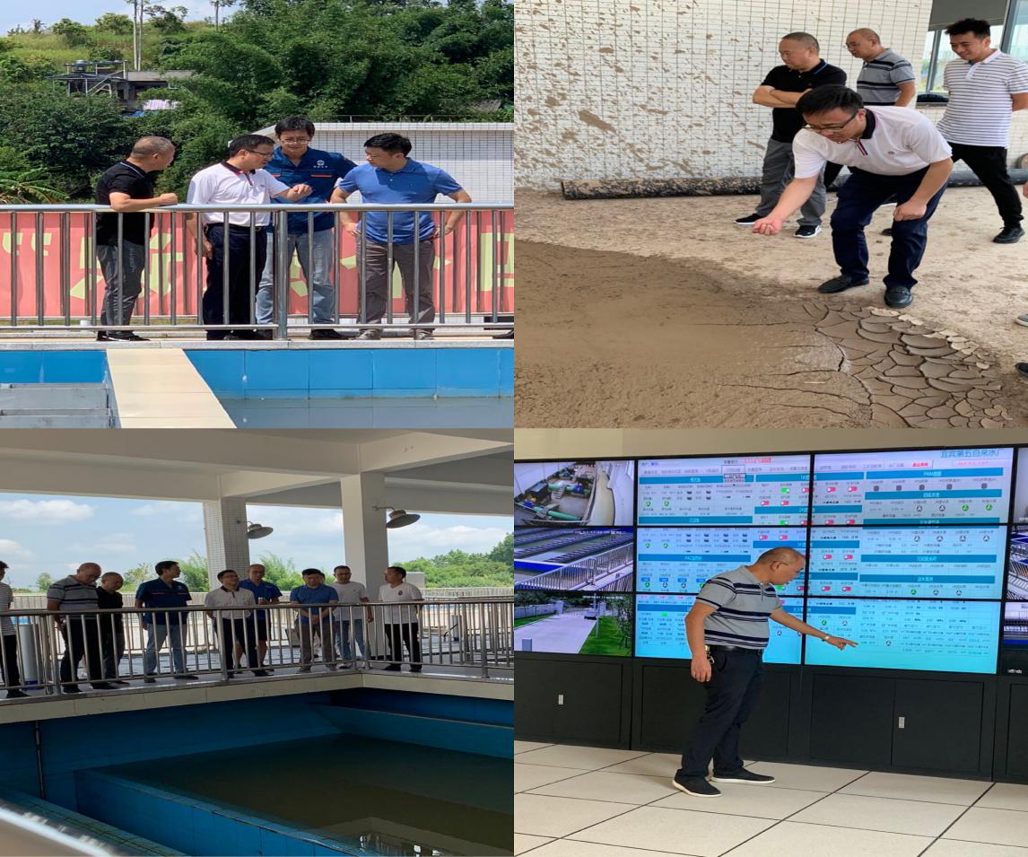 集團公司領(lǐng)導調(diào)研臨港五水廠試運行工作