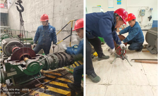 開展設備維護保養 確保雙節供水安全