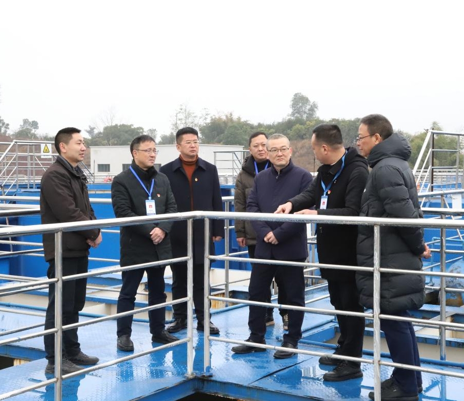 市公服集團黨委副書記、總經理譚琦到清源水務公司開展春節前安全生產檢查及走訪慰問活動