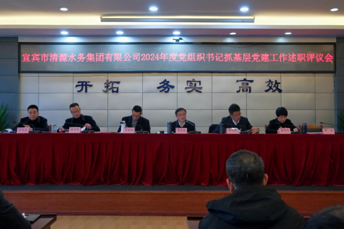 清源水務公司黨委召開2024年度黨組織書記抓基層黨建工作述職評議會